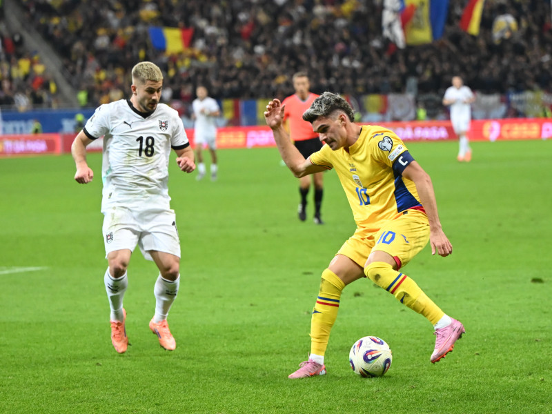 FOTBAL:ROMANIA-AUSTRIA, PRELIMINARIILE C.M. 2026 (12.10.2025)