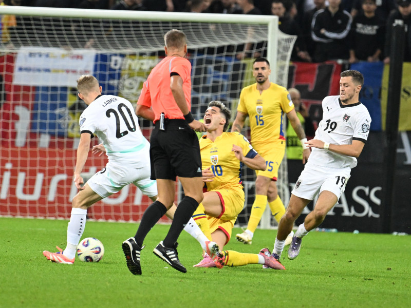 FOTBAL:ROMANIA-AUSTRIA, PRELIMINARIILE C.M. 2026 (12.10.2025)