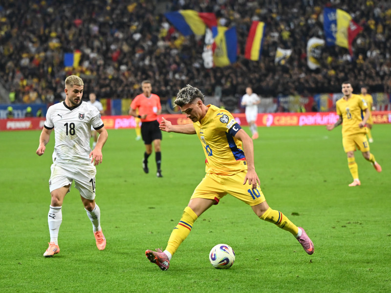 FOTBAL:ROMANIA-AUSTRIA, PRELIMINARIILE C.M. 2026 (12.10.2025)