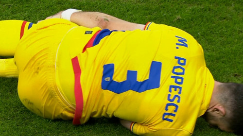 Mesajul celor de la FRF, după accidentarea ”horror” a lui Mihai Popescu în România - Austria 1-0