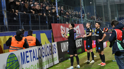 Imaginile haosului de la FCSB: ce s-a întâmplat la finalul meciului cu Metaloglobus
