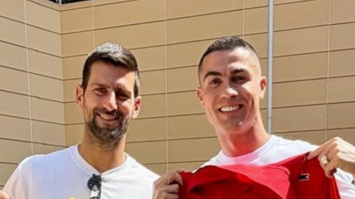 Cristiano Ronaldo și Novak Djokovic au ajuns față în față! Ce a urmat