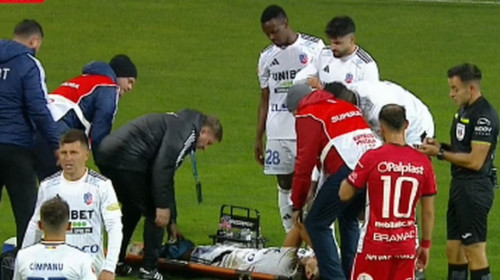Accidentare gravă pentru ”Edgar Davids de România”. A fost dus direct la spital