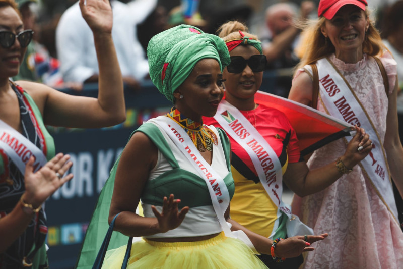 West Indian Parade (NEW) The West Indian Day Parade. September 04, 2023, New York, USA: The West Indian American Carniva
