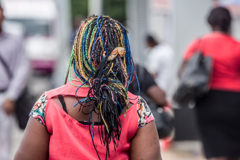 Street scene in Paramaribo in Suriname / Photo
