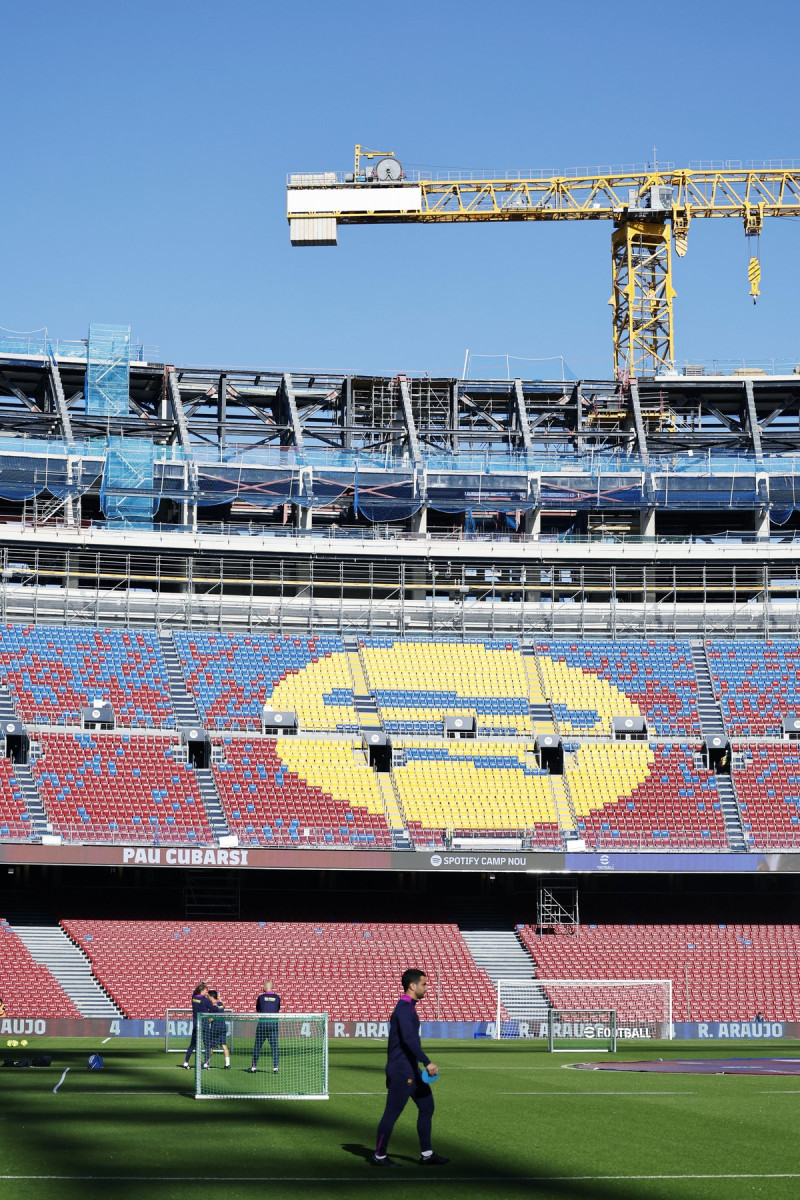 FC Barcelona Training after reopening of Spotify Camp Nou