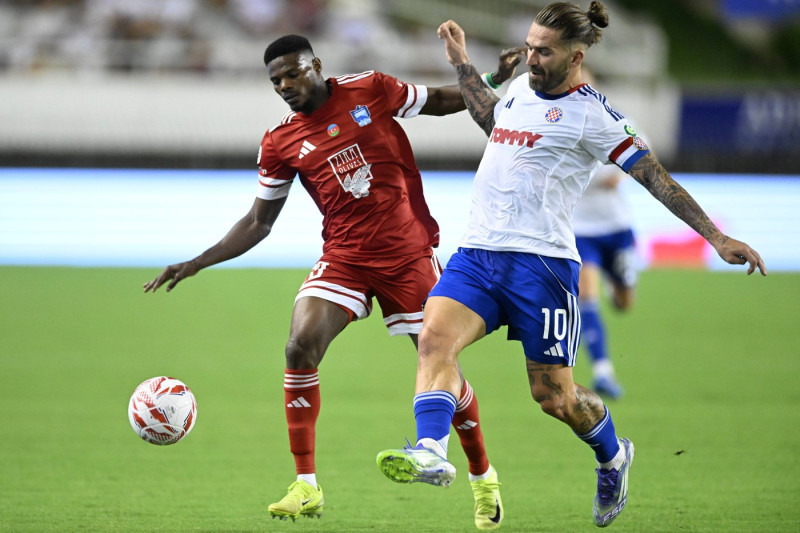 Croatia, Split, 310725. Poljud Stadium. UEFA Conference League 2nd qualifying round second leg football match, Hajduk -