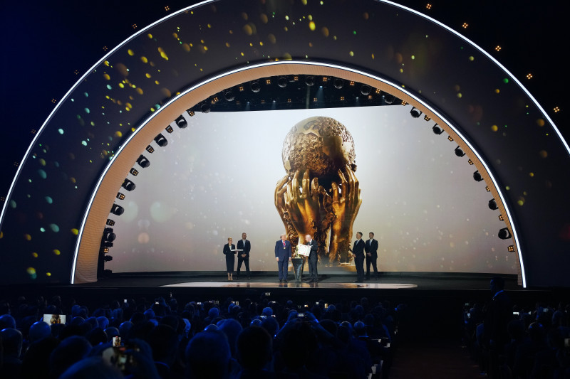 President Trump Attends World Cup Draw At Kennedy Center