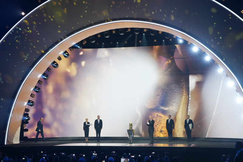 President Trump Attends World Cup Draw At Kennedy Center