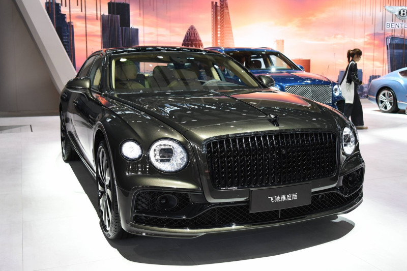 GUANGZHOU, CHINA - NOVEMBER 17: Bentley Flying Spur S is on display during the Auto Guangzhou 2023 at China Import &amp; Exp