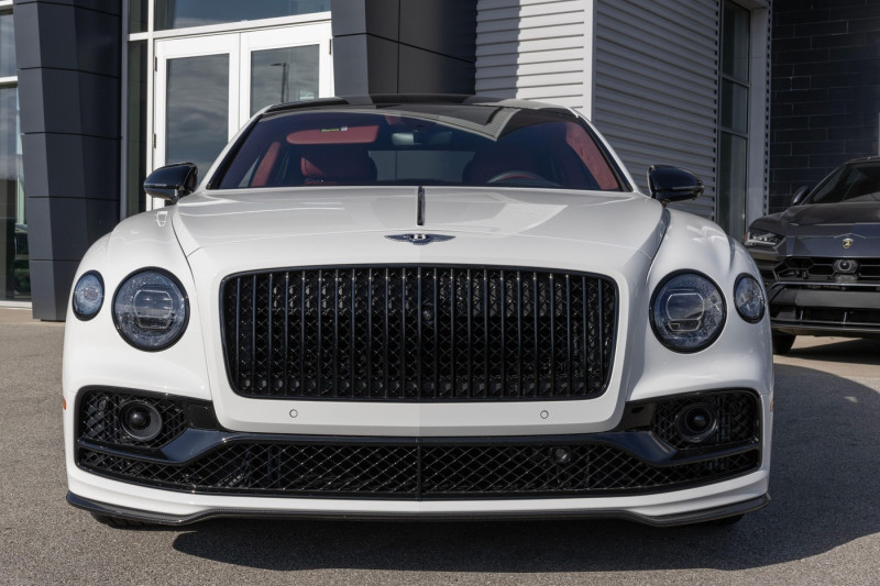 Indianapolis - November 30, 2023: Bentley Flying Spur display at a dealership. Bentley offers the Flying Spur with a V8, a W12, or a V6 hybrid engine.