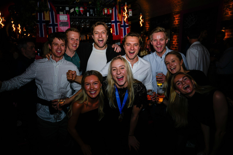 Rotterdam, Netherlands 20251215. Henny Reistad with friends and family at the gold party for the Norwegian Handball Girls after winning the final and gold in the Women's Handball World Championship. Photo: Beate Oma Dahle / NTB This text is auto transla
