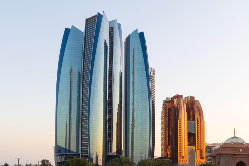The Etihad Towers (2011) in Abu Dhabi, United Arab Emirates