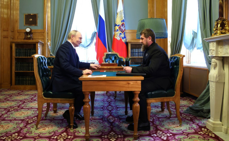 Russian President Putin Meets With Chechen Republic Leader Ramzan Kadyrov