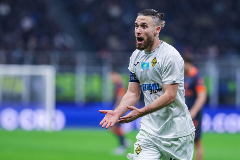 Ofri Arad of FC Kairat Almaty reacts during UEFA Champions League 2025/26 League Phase - Matchday 4 football match between FC Internazionale and FC Kairat Almaty at San Siro Stadium. Final scores; FC Internazionale 2 : 1 FC Kairat Almaty.