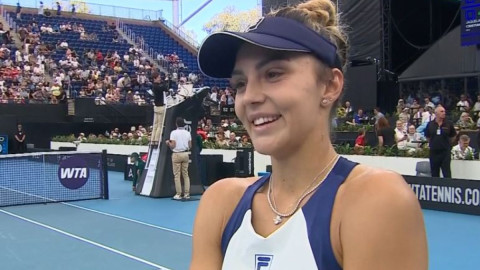 Jaqueline Cristian a transmis un mesaj în limba română chiar pe teren, după victoria uriașă reușită în Australia!