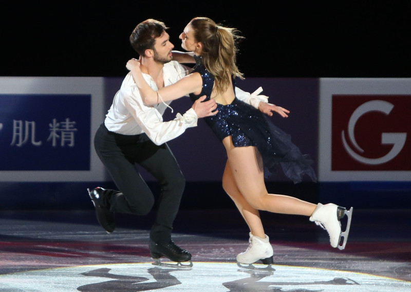 Gabriella Papadakis and Guillaume Cizeron of France during the Gala of the ISU World Figure Skating Championships 2022 on March 27, 2022 at the Sud de France Arena in Montpellier, France - Photo: Laurent Lairys/DPPI/LiveMedia