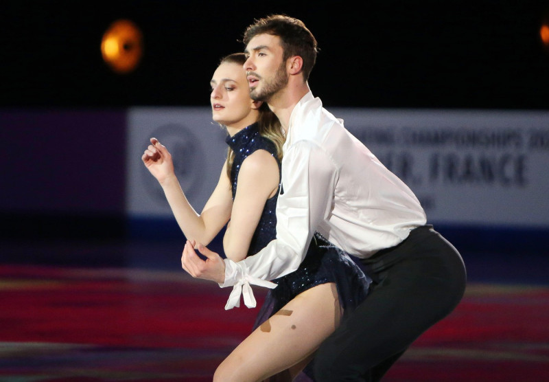 Gabriella Papadakis and Guillaume Cizeron of France during the Gala of the ISU World Figure Skating Championships 2022 on March 27, 2022 at the Sud de France Arena in Montpellier, France - Photo Laurent Lairys / DPPI