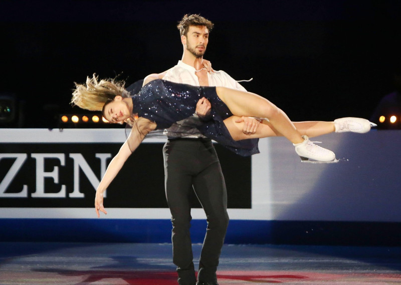 Gabriella Papadakis and Guillaume Cizeron of France during the Gala of the ISU World Figure Skating Championships 2022 on March 27, 2022 at the Sud de France Arena in Montpellier, France - Photo Laurent Lairys / DPPI