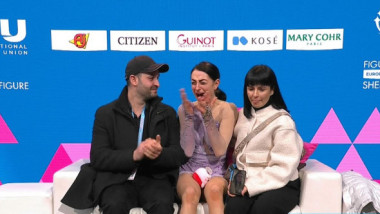 Julia Sauter, "explozie" de bucurie! Momentul în care sportiva noastră află rezultatul, la Europenele de patinaj artistic