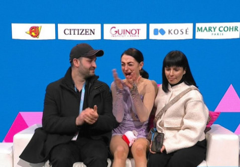 Julia Sauter, "explozie" de bucurie! Momentul în care sportiva noastră află rezultatul, la Europenele de patinaj artistic