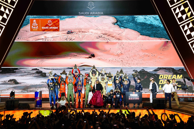 Podium du "DAKAR 2026" en Arabie Saoudite