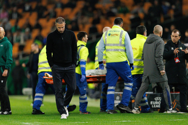 UEFA Europa League game between teams of Real Betis Balompie and Feyenoord Rotterdam