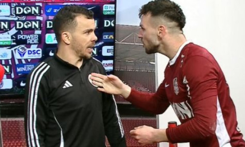 Nu s-a văzut la TV: Cordea s-a dus la Nistor în timpul interviului, după CFR - U Cluj! Ce a urmat