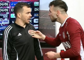Nu s-a văzut la TV: Cordea s-a dus la Nistor în timpul interviului, după CFR - U Cluj! Ce a urmat