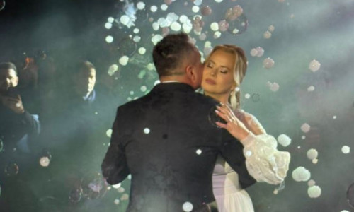 FOTO A treia oară e cu noroc! Imagini inedite de la nunta lui Florentin Petre. ”Mi-am găsit jumătatea!”