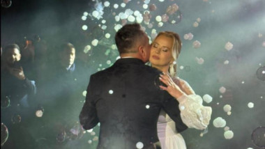 FOTO A treia oară e cu noroc! Imagini inedite de la nunta lui Florentin Petre. ”Mi-am găsit jumătatea!”