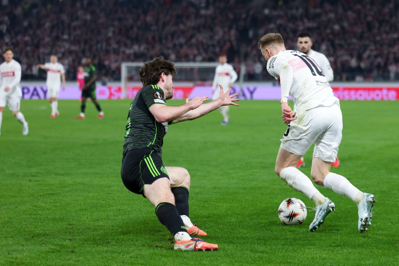 VfB Stuttgart vs. Celtic Glasgow FC, Fussball, Maenner, UEFA Europa League, Saison 2025/2026, Play-off, Round 2 of 2, 26.02.2026