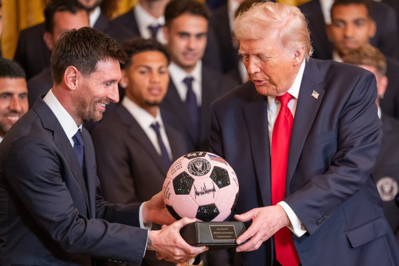 Messi Vists Trump At White House