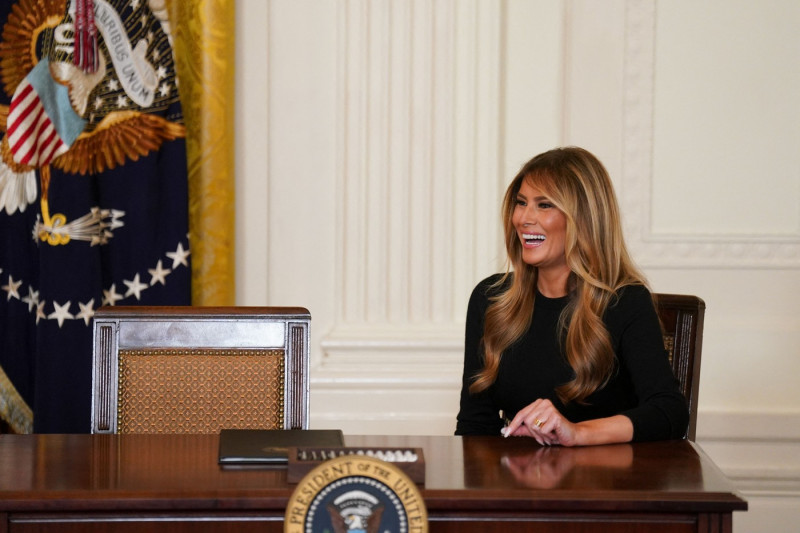 Donald and Melania Trump At Womens History Month Reception - DC - 12 Mar 2026
