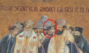Chipul unui grec condamnat la 8 ani de pușcărie apare într-un mozaic de la Mitropolia din Iași, alături de Patriarhul Daniel