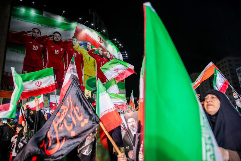 Iran women's team footballers retrun home