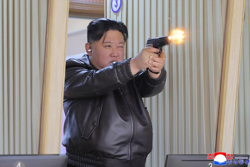 North Korean Leader Kim Jong Un Visits Munitions Factory with Daughter