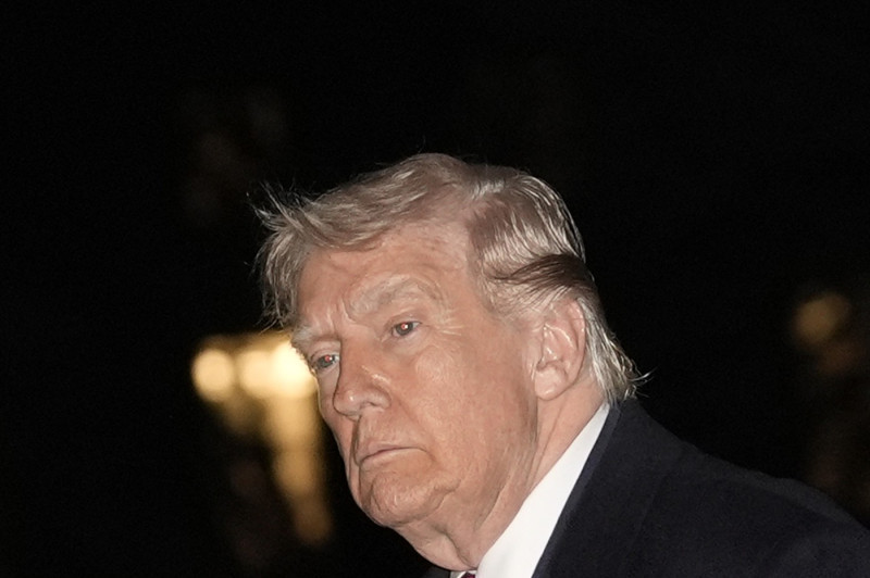 President Donald Trump Returns To The White House