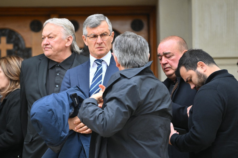 Funeral ceremony for Romanian coach Mircea Lucescu in Bucharest