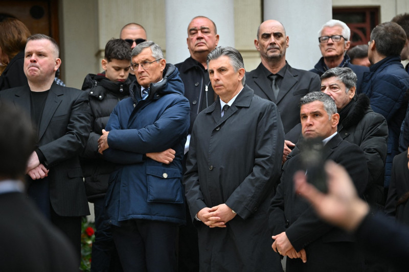 Funeral ceremony for Romanian coach Mircea Lucescu in Bucharest