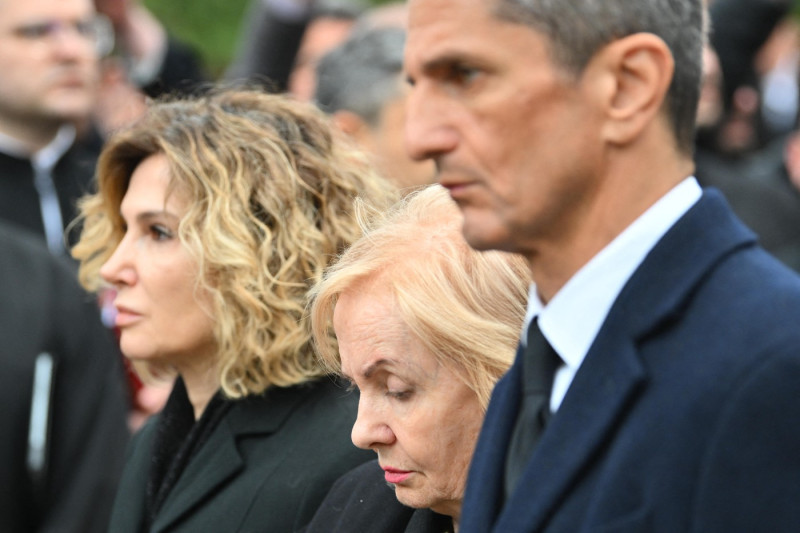 Funeral ceremony for Romanian coach Mircea Lucescu in Bucharest