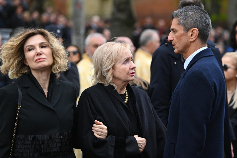 Funeral ceremony for Romanian coach Mircea Lucescu in Bucharest