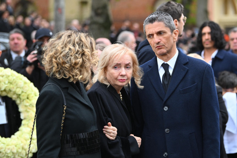 Funeral ceremony for Romanian coach Mircea Lucescu in Bucharest