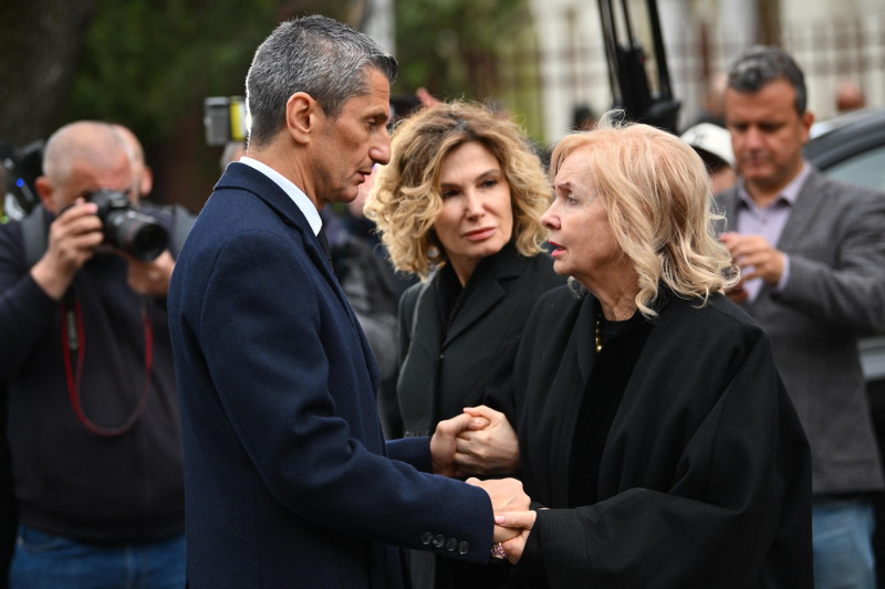 Funeral ceremony for Romanian coach Mircea Lucescu in Bucharest