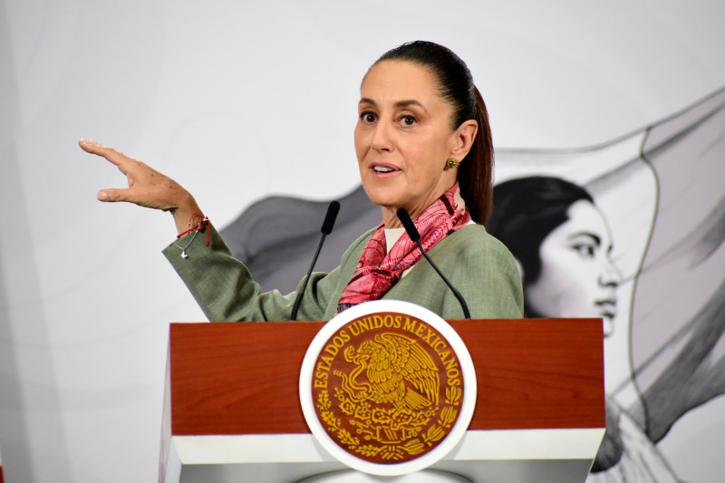 Mexico's President Claudia Sheinbaum Holds Briefing Towards FIFA World Cup, Mexico City - 10 Apr 2026