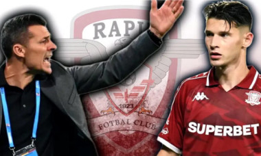 Tensiuni între Dobre și Gâlcă la antrenamentul Rapidului după scandal. Ultim avertisment de față cu tot lotul