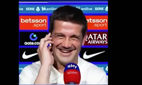 Show la TV în Italia! Cristi Chivu l-a văzut în studio și i-a zis direct: ”Poți s-o spui în română?”. Au urmat hohote de râs