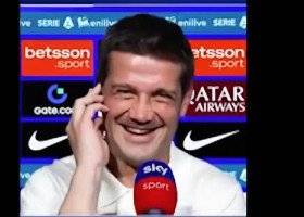 Show la TV în Italia! Cristi Chivu l-a văzut în studio și i-a zis direct: ”Poți s-o spui în română?”. Au urmat hohote de râs