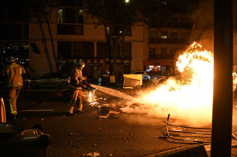 PSG Champions League Victory Riots - Paris