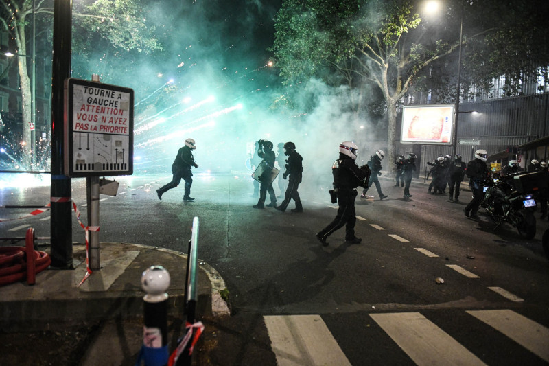 PSG Champions League Victory Riots - Paris
